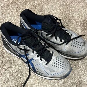 Brooks Gray and Blue Athletic Shoes